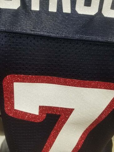 Custom Glitterflake CJ Stroud Womens Navy Jersey Size Large in Saudi Arabia
