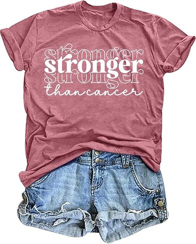 VVNTY Breast Cancer Shirts Women: Breast Cancer Awareness Shirt Pink Ribbon Tees Cancer Short Sleeve Tops in Saudi Arabia