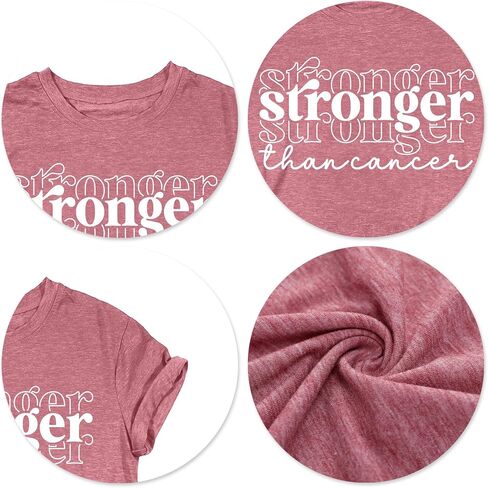VVNTY Breast Cancer Shirts Women: Breast Cancer Awareness Shirt Pink Ribbon Tees Cancer Short Sleeve Tops in Saudi Arabia
