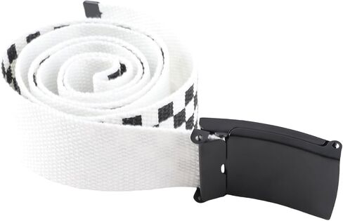 Pssopp Checkerboard Waistband Black White Belt Casual Waistband for Women Men in Saudi Arabia