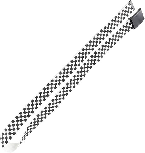 Pssopp Checkerboard Waistband Black White Belt Casual Waistband for Women Men in Saudi Arabia