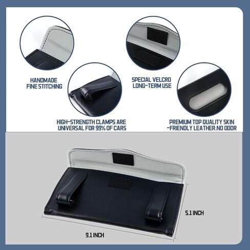 10 PCS Car Tissue Set with 9 PCS Tissue Refill and 1 PCS Black Car Tissue Holder, Sun Visor Napkin Holder and Car Tissue Box, Paper Dispenser for Auto, Car Case Refill Tissue, Car Accessories in Saudi Arabia