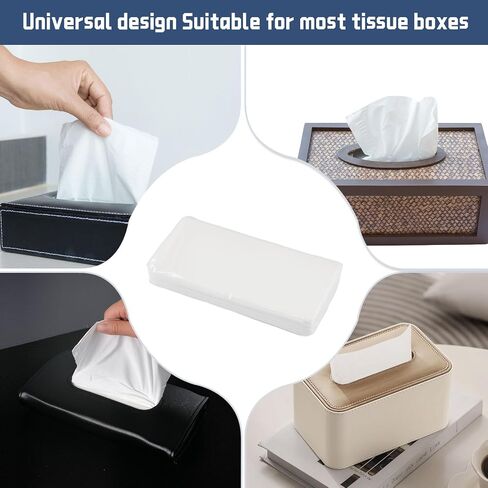 10 PCS Car Tissue Set with 9 PCS Tissue Refill and 1 PCS Black Car Tissue Holder, Sun Visor Napkin Holder and Car Tissue Box, Paper Dispenser for Auto, Car Case Refill Tissue, Car Accessories in Saudi Arabia