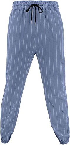 Sweatpants for Men Striped Joggers - Mens Athletic Sweatpant Gym Workout Running Pants with Pockets Stretch Casual 2025 in Saudi Arabia