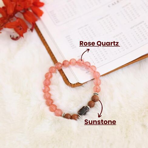 Certified Natural Crystal Bracelet – Zodiac Healing, Reiki, Chakra Balancing, Protection, Spiritual Energy, Positive Vibrations, Meditation, Astrology Gift for Men & Women in Saudi Arabia
