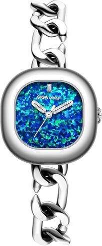 CIGA Design Watches for Women Sparkle Collection Quartz Watch, Gem-Set Bezel, Elegant Mother-of-Pearl Dial, Refined Leather Strap with Buckle for Women Watch in Saudi Arabia