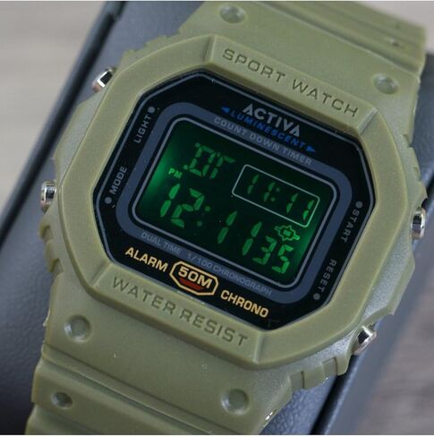 Invicta Digital Essentials Digital Watch Army Green Black in Saudi Arabia