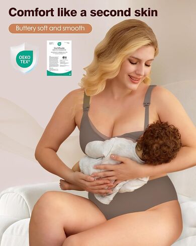 As Fairy Nursing Bras for Breastfeeding Mesh Lace Seamless Maternity Bra Pregnancy Sleep Wireless Bralette in Saudi Arabia