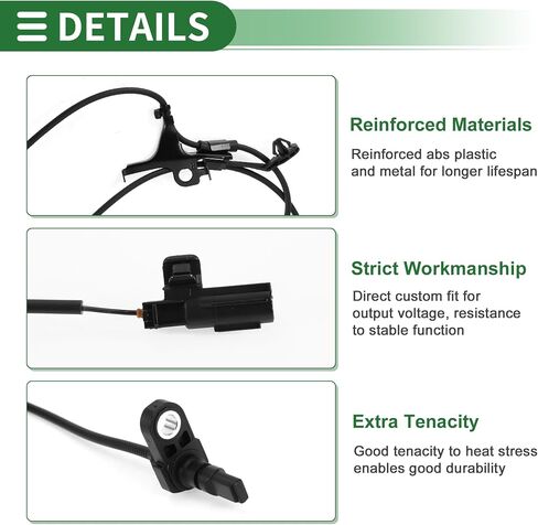Motoforti ABS Wheel Speed Sensor ABS Sensor Anti-Lock Braking System Sensor for Toyota Prius C Hatchback L4 1.5L 2012-2018 No.8954252100 Front Right in Saudi Arabia