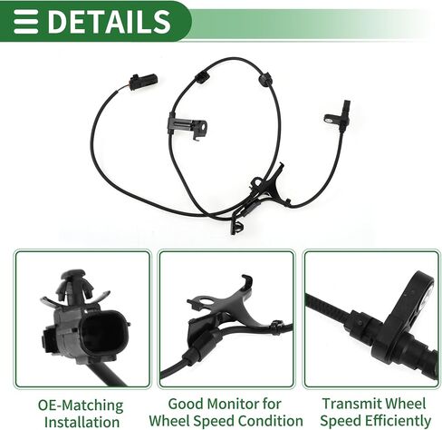Motoforti ABS Wheel Speed Sensor ABS Sensor Anti-Lock Braking System Sensor for Toyota Prius C Hatchback L4 1.5L 2012-2018 No.8954252100 Front Right in Saudi Arabia