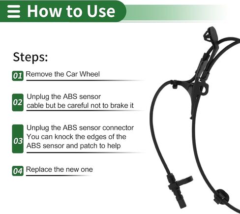 Motoforti ABS Wheel Speed Sensor ABS Sensor Anti-Lock Braking System Sensor for Toyota Prius C Hatchback L4 1.5L 2012-2018 No.8954252100 Front Right in Saudi Arabia