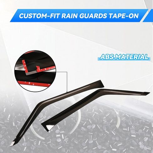 Side Window Deflector Visors Compatible with Land Rover Defender 90 110 130 2020-2024 Car Windows Rain Guards,Weather Shield Deflector Vent Door Visor Trim Cover (for 110 130 Version 4Pcs) in Saudi Arabia