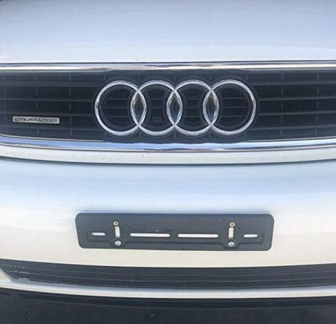 Front License Plate Tag Holder Mounting Mount Adapter Bumper Kit Bracket for Audi (All Models) Quantity Discount (9.45$ to 5.60$)(Each with 6 Screws+2 Built in Nuts) – Premium Car Set Accessories (1) in Kuwait