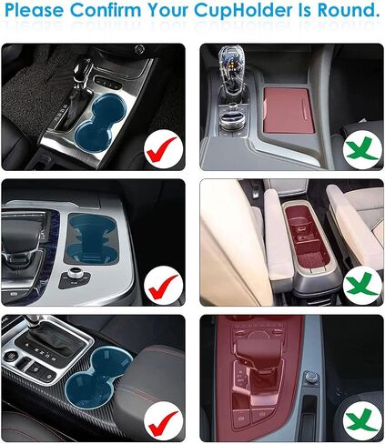 Car Cup Holder Expander Adapter for Large Water Cups,2 Drink Bottles,Cup Coffee Bottles,NATGIC 4-in-1 Cup Holders Expander for Trucks,Sedan, Vehicle Adjustable Cup Holder Expander for Mugs in Saudi Arabia