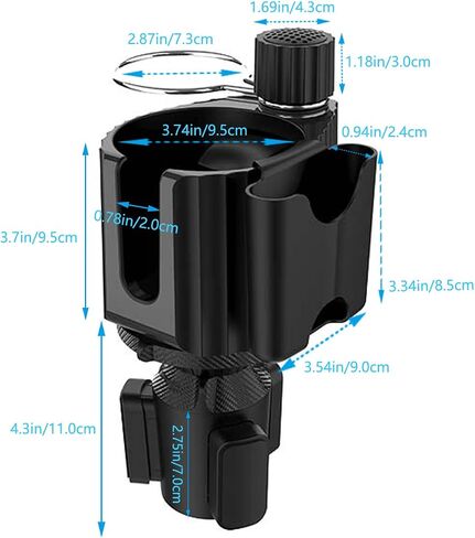 Car Cup Holder Expander Adapter for Large Water Cups,2 Drink Bottles,Cup Coffee Bottles,NATGIC 4-in-1 Cup Holders Expander for Trucks,Sedan, Vehicle Adjustable Cup Holder Expander for Mugs in Saudi Arabia