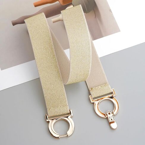Glamorstar Stretchy Skinny Belts for Women Elastic Vintage Waist Belts for Dresses in Saudi Arabia