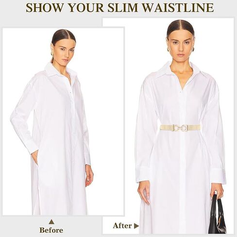 Glamorstar Stretchy Skinny Belts for Women Elastic Vintage Waist Belts for Dresses in Saudi Arabia