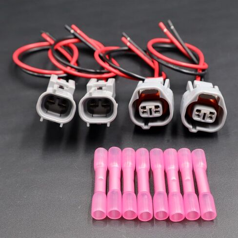 Set of 2 Male & Female Side Marker Light Pigtail Connector Compatible with Toyota Lexus Camry Prius Rav4 Harness Wire Pigtail 2-PIN in Saudi Arabia