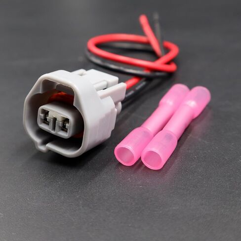 Set of 2 Male & Female Side Marker Light Pigtail Connector Compatible with Toyota Lexus Camry Prius Rav4 Harness Wire Pigtail 2-PIN in Saudi Arabia