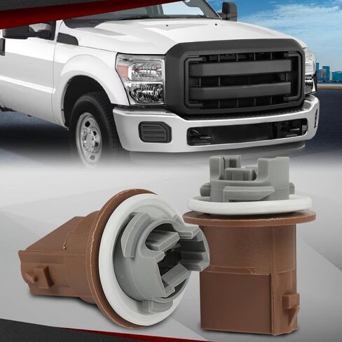 2 Bulb Sockets Headlight Brake Tail Light Turn Signal Compatible with Ford F150 F250 F350 F450 Super Duty 2004-2013/Fit Lincoln Mark LT 2006-2008 2U5Z13411SA in Saudi Arabia