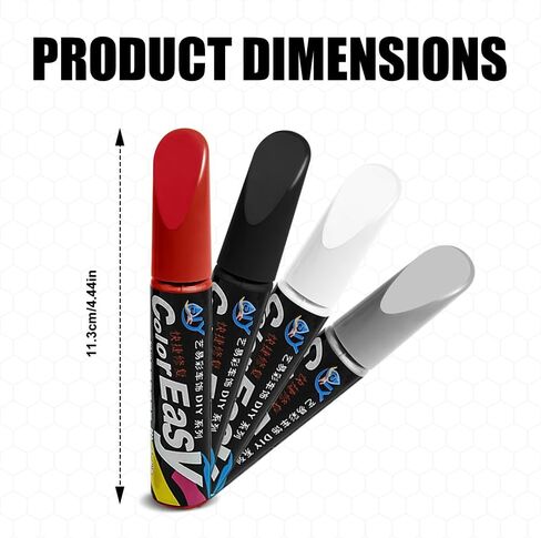 Touch Up Paint for Cars, Car Paint Scratch Repair, Color Accurate Automotive Scratch Repair Pen, Universal Auto Accessories Quick and Easy Touch Up Paints for Various Cars Scratches (Silver) in Kuwait