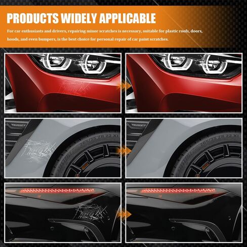 Touch Up Paint for Cars, Car Paint Scratch Repair, Color Accurate Automotive Scratch Repair Pen, Universal Auto Accessories Quick and Easy Touch Up Paints for Various Cars Scratches (Silver) in Kuwait