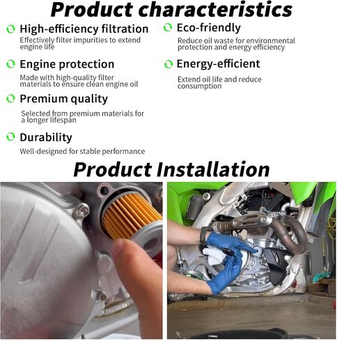 طقم استبدال فلتر الزيت لكاواساكي KX250 2019-2025 / KX250F 2005-2020 / سوزوكي RMZ250 2004-2006، KX RMZ 250 250F 2019-2025 in Saudi Arabia