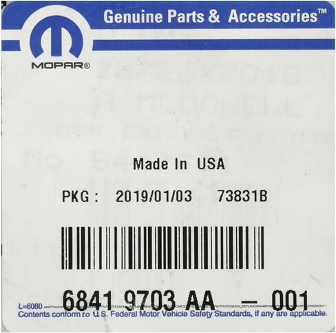 Mopar 68419703AA GASKET EXHAUST MANIFOLD in Saudi Arabia