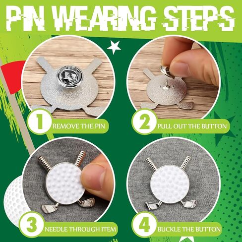 Golf Ball Enamel Pins Sports Lapel Pins for Golf Lovers Party Birthday Themed Party Decorations Supplies Favors Backpack Hat Decor Accessories in Saudi Arabia