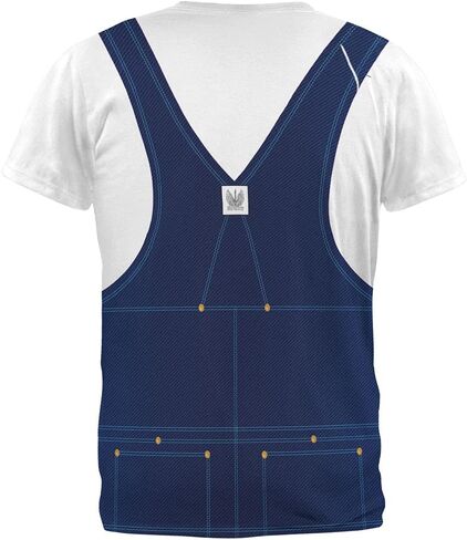 Old Glory Halloween Overalls White T-Shirt Costume All Over Adult T-Shirt in Saudi Arabia