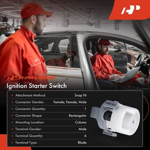 مفتاح تشغيل الإشعال الممتاز متوافق مع سيارات Hyundai وKia - Sonata 2005-2010، Santa Fe 2006-2012، Accent 2005-2011، Veracruz 2007-2012، Entourage، Rio، Rio5، Sedona، Optima - 6 شفرات in Saudi Arabia