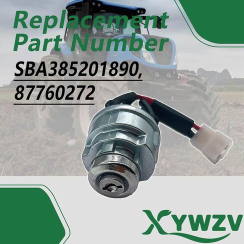 مفتاح الإشعال SBA385201890 87760272 مع مفتاحين، متوافق مع New Holland TC30، 2120، 1920، 1320، 1215، CM222، CM224، CM272، CM274 الجرارات المدمجة والجزازات التجارية in Saudi Arabia