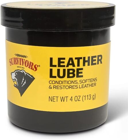 Herman Survivors Leather Lube Leather Conditioner Restores Leather 4 oz with Applicator Tool in Saudi Arabia