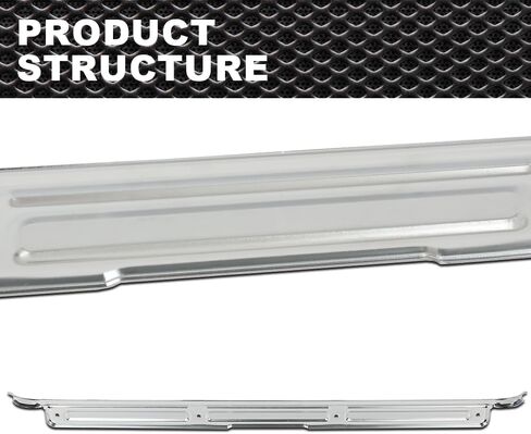 Stainless Door Sill Plates Pair Compatible with Chevy C10 GMC Truck Chrome 1967-1972 in Saudi Arabia