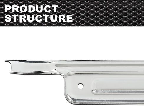 Stainless Door Sill Plates Pair Compatible with Chevy C10 GMC Truck Chrome 1967-1972 in Saudi Arabia