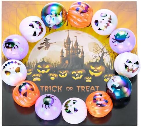 Chunky Wooden Halloween Beads Stretch Bracelets Scary Eyeball Bat Pumpkin Beaded Bracelets Horror Halloween Party Costume Cosplay Jewelry Gifts in Saudi Arabia