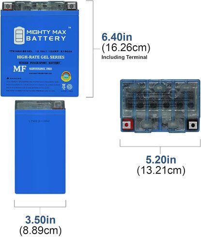 Mighty Max Battery YTX14AH-BS Gel 12V 12AH Battery for Polaris 570 Sportsman 2017 Brand Product in Saudi Arabia