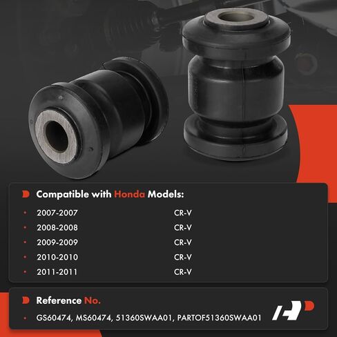 A-Premium 2 x Front Rearward Control Arm Bushing Kit, Compatible with Honda CR-V 2007 2008 2009 2010 2011 in Saudi Arabia