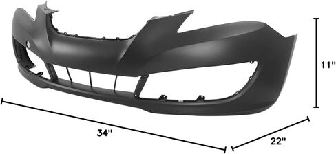 BUMPERS THAT DELIVER - Primered, Front Bumper Cover Fascia Compatible with 2010 2011 2012 Hyundai Genesis Coupe 10 11 12, HY1000180 in Saudi Arabia