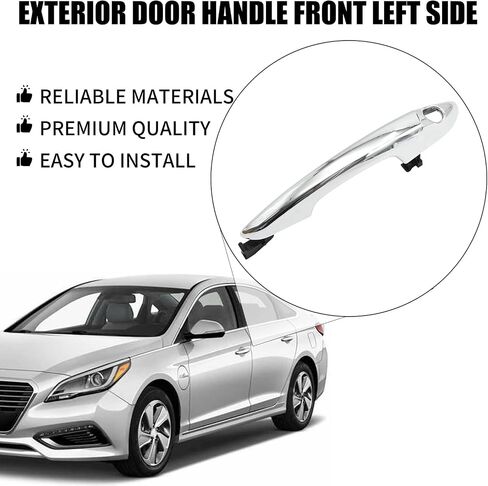 82651C1110 Exterior Door Handle Front Left Side, Replacement for Hyundai Sonata 2015 2016 2017 2018 2019, Replaces 82652C1010, 15759578 in Saudi Arabia