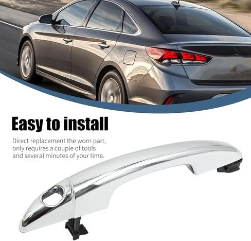 82651C1110 Exterior Door Handle Front Left Side, Replacement for Hyundai Sonata 2015 2016 2017 2018 2019, Replaces 82652C1010, 15759578 in Saudi Arabia