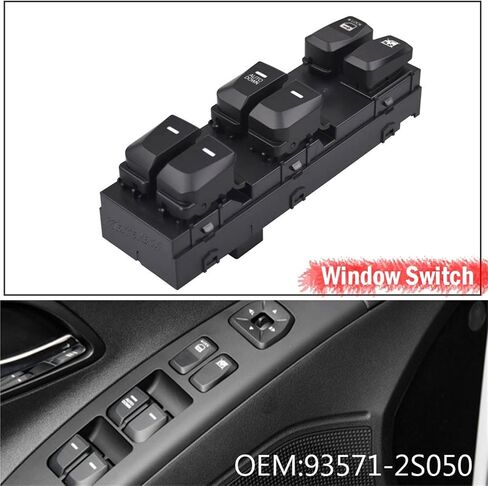 93570-2S910 Power Window Master Switch RHD Right Hand Driver Controller Button 1Pcs in Saudi Arabia