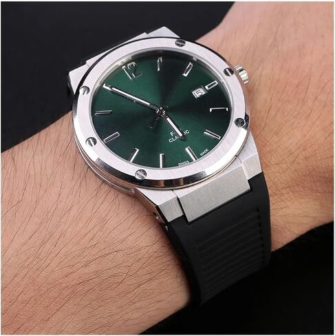 Fit For Ferragamo Sports Series Three Eyes F80 F-80 Rubber Silicone Men's Notched Folding Buckle Waterproof Watch Strap Watchband in Saudi Arabia