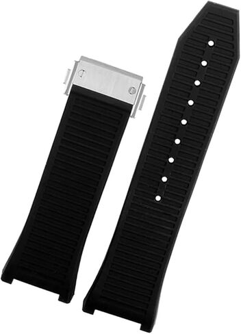 Fit For Ferragamo Sports Series Three Eyes F80 F-80 Rubber Silicone Men's Notched Folding Buckle Waterproof Watch Strap Watchband in Saudi Arabia