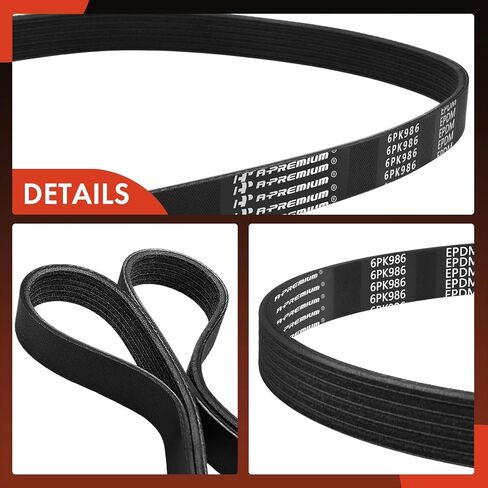 A-Premium Engine Serpentine Drive Belt Compatible with Honda Civic 2001-2005, Acura EL 2001-2005, L4 1.7L in Saudi Arabia