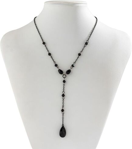 Gothic Blood Drop Necklace Red Crystal Teardrop Necklace Goth Vintage Black Y Necklace Punk Style Y2K Choker Necklace Halloween Necklace Gothic Jewelry Halloween Cosplay Party Jewelry for Women in Saudi Arabia