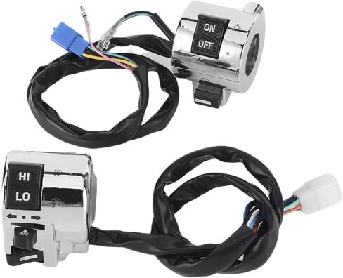 Turn Signal Horn Switch, 1 Pair Motorbike Indicator Switch Motorcycle Handlebar Switch Handlebar Controls On Off Headlight Switch for for Motorcycle, Electric Scooter, ATV with 25mm Dia Handlebar in Saudi Arabia