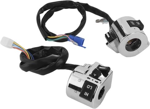 Turn Signal Horn Switch, 1 Pair Motorbike Indicator Switch Motorcycle Handlebar Switch Handlebar Controls On Off Headlight Switch for for Motorcycle, Electric Scooter, ATV with 25mm Dia Handlebar in Saudi Arabia