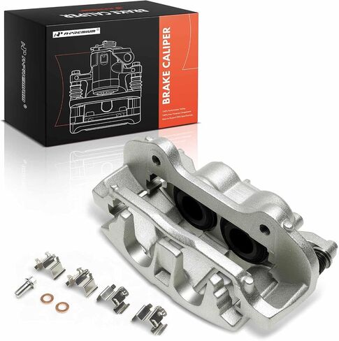 A-Premium Disc Brake Caliper Assembly with Bracket Compatible with Jeep Vehicles - JL Series Wrangler 2018-2023 - Front Right Passenger Side in Saudi Arabia
