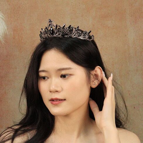 Silver Crystal Tiaras and Crowns for Women Sparkling Rhinestone Queen Crowns Princess Birthday Wedding Bridal Hair Accessories in Saudi Arabia